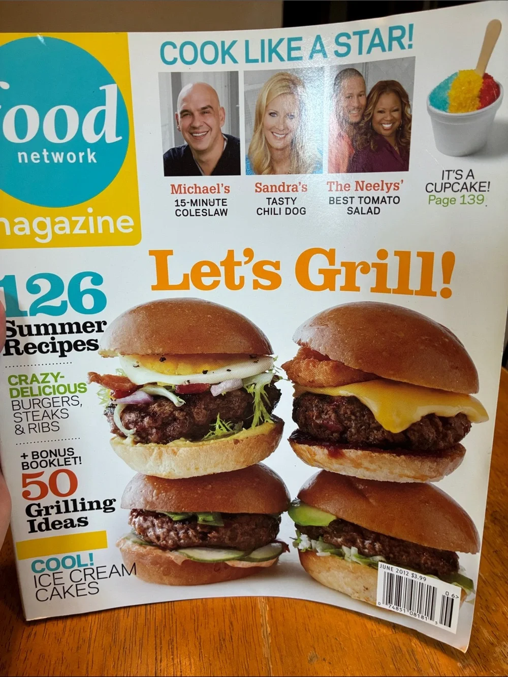 Food Network Magazine lot of 4 - Grilling, baking, bacon, good for you dinners